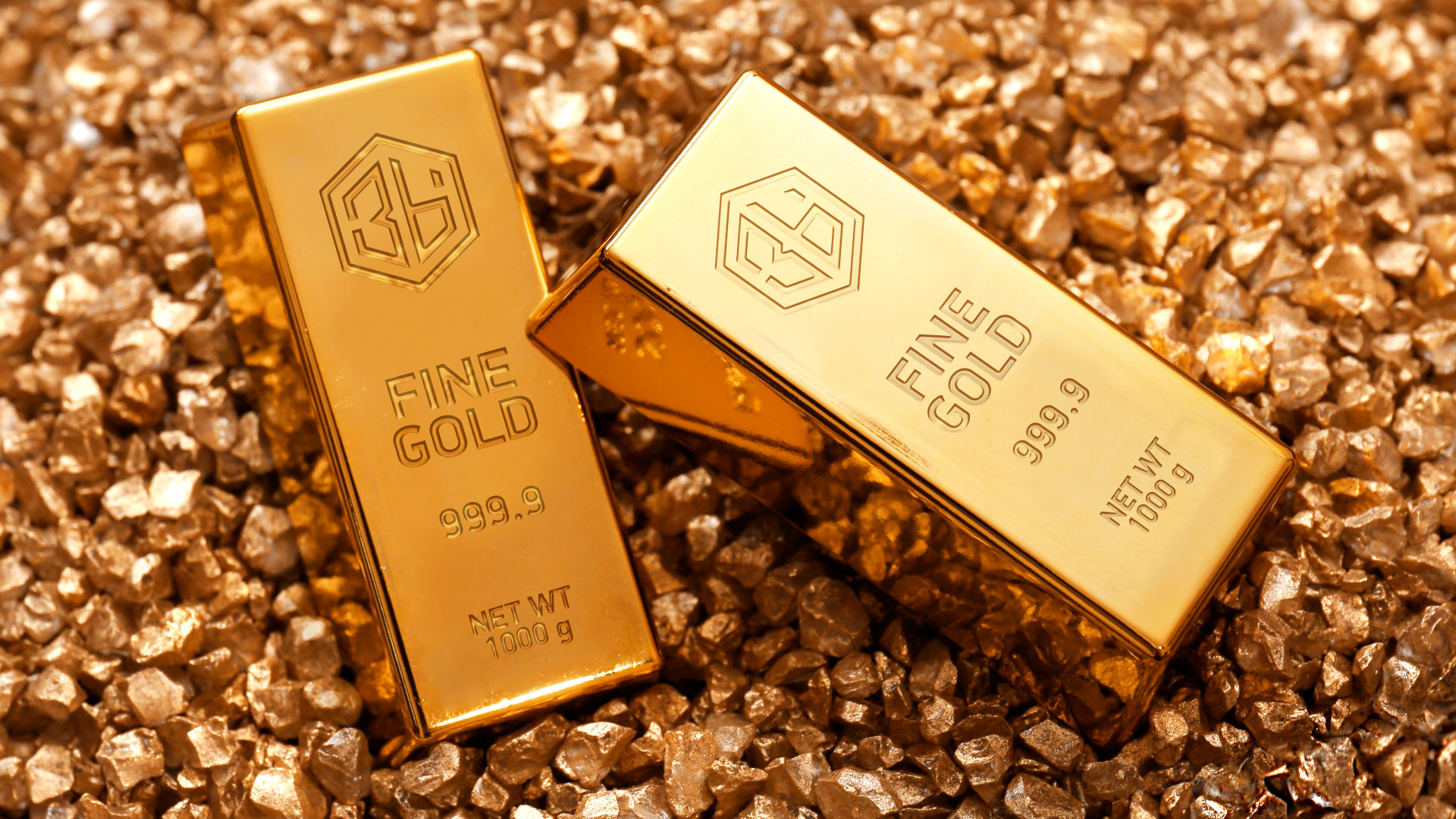 Монограмма-логотип для золотодобывающей компании