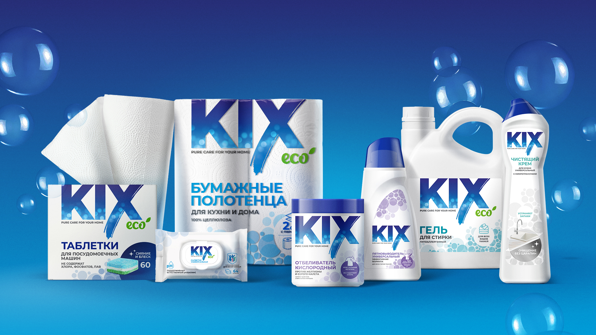 Разработка нового бренда гигиены Kix